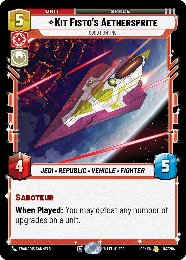 Kit Fisto's Aethersprite - Good Hunting (147/264) (147/264) [Legends of the Force] | Deep Dive Games St. Marys