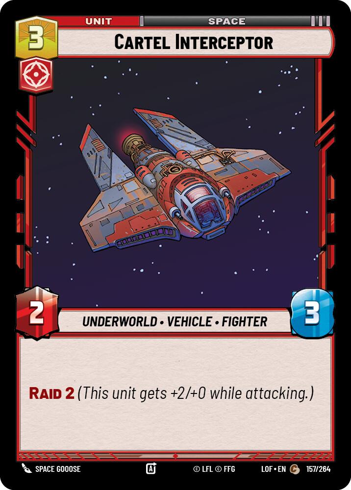 Cartel Interceptor (157/264) (157/264) [Legends of the Force] | Deep Dive Games St. Marys