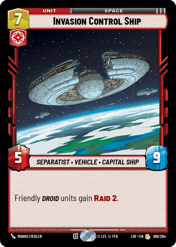 Invasion Control Ship (169/264) (169/264) [Legends of the Force] | Deep Dive Games St. Marys