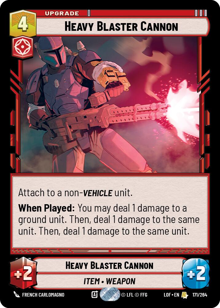 Heavy Blaster Cannon (171/264) (171/264) [Legends of the Force] | Deep Dive Games St. Marys