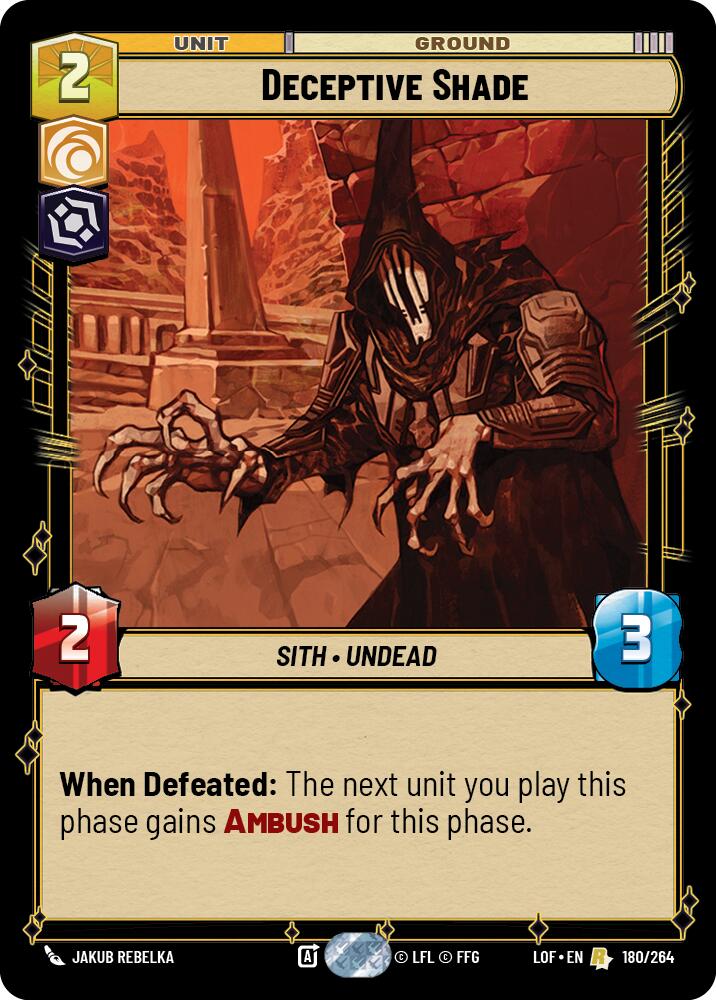 Deceptive Shade (180/264) (180/264) [Legends of the Force] | Deep Dive Games St. Marys