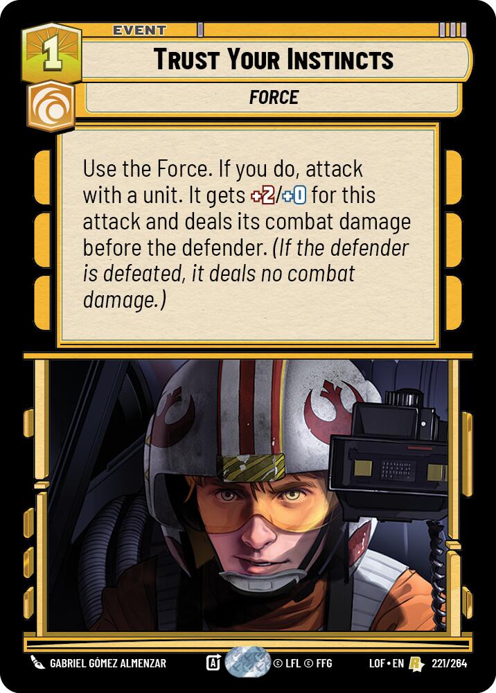 Trust Your Instincts (221/264) (221/264) [Legends of the Force] | Deep Dive Games St. Marys