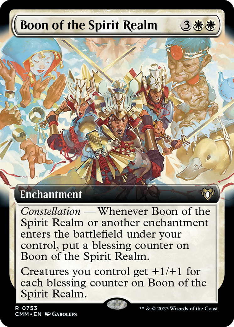 Boon of the Spirit Realm (Extended Art) [Commander Masters] | Deep Dive Games St. Marys