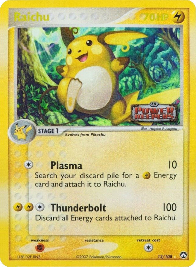 Raichu (12/108) (Stamped) [EX: Power Keepers] | Deep Dive Games St. Marys