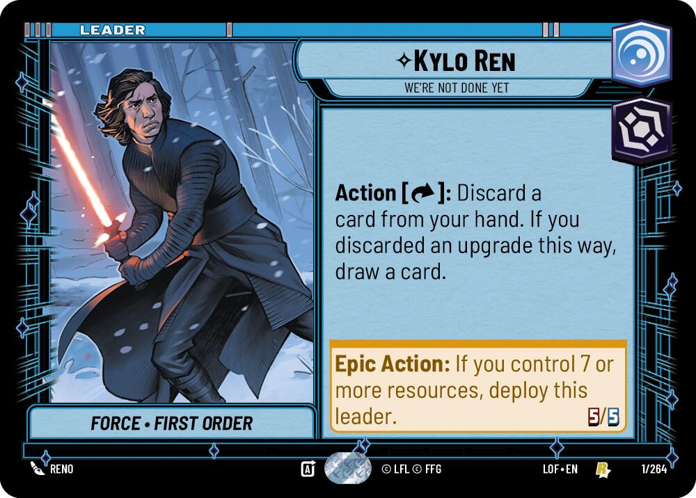 Kylo Ren - We're Not Done Yet (001/264) (001/264) [Legends of the Force] | Deep Dive Games St. Marys