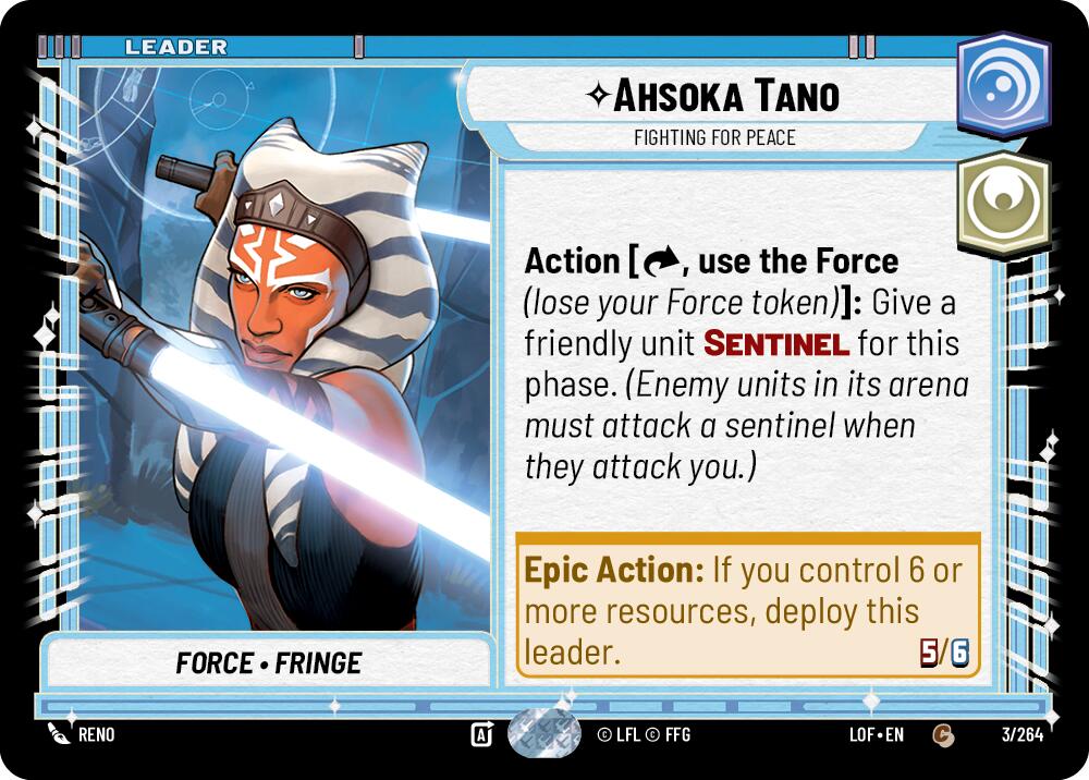Ahsoka Tano - Fighting For Peace (003/264) (003/264) [Legends of the Force] | Deep Dive Games St. Marys