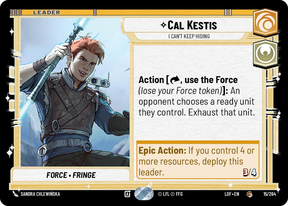 Cal Kestis - I Can't Keep Hiding (015/264) (015/264) [Legends of the Force] | Deep Dive Games St. Marys