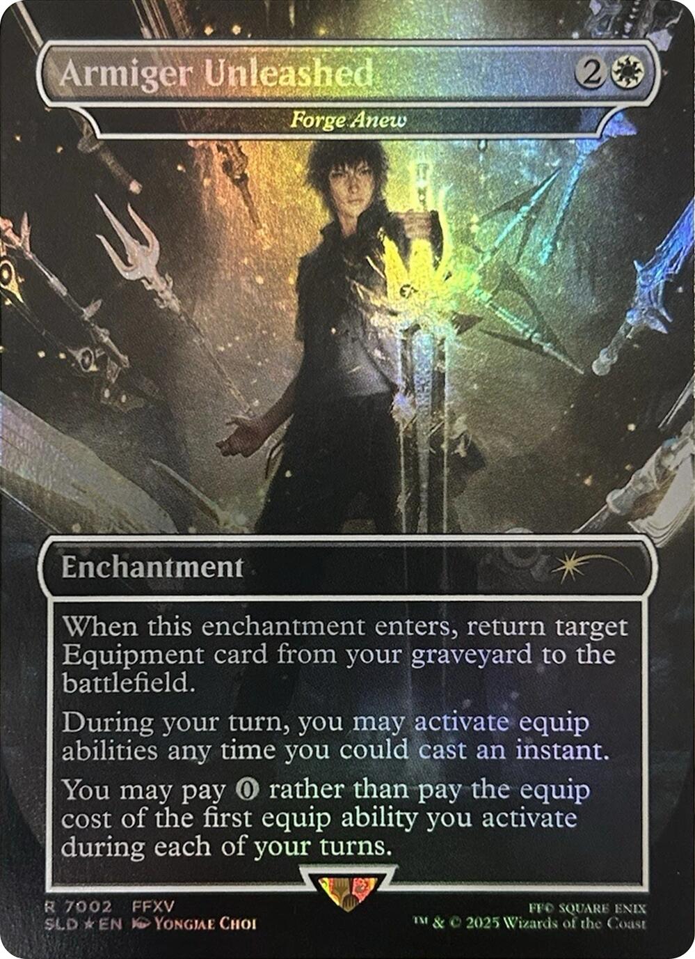 Armiger Unleashed - Forge Anew (Rainbow Foil) [Secret Lair Drop Series] | Deep Dive Games St. Marys