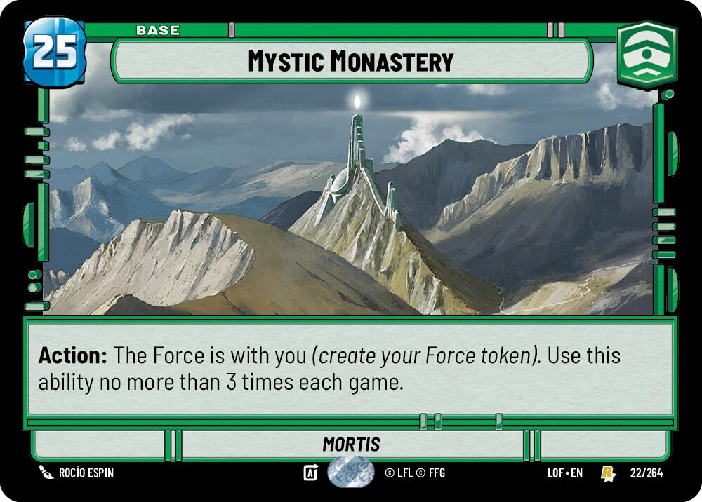 Mystic Monastery (022/264) (022/264) [Legends of the Force] | Deep Dive Games St. Marys