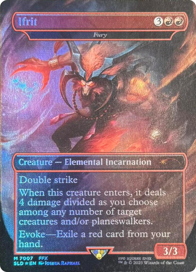 Ifrit - Fury (Rainbow Foil) [Secret Lair Drop Series] | Deep Dive Games St. Marys