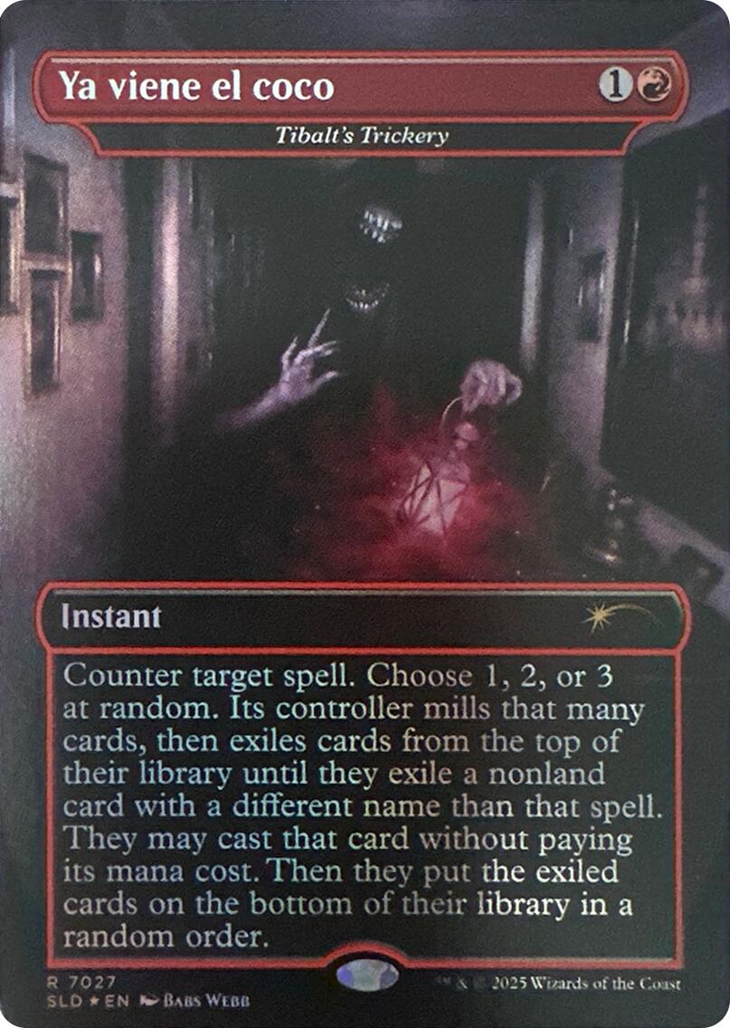Ya viene el coco - Tibalt's Trickery (Rainbow Foil) [Secret Lair Drop Series] | Deep Dive Games St. Marys
