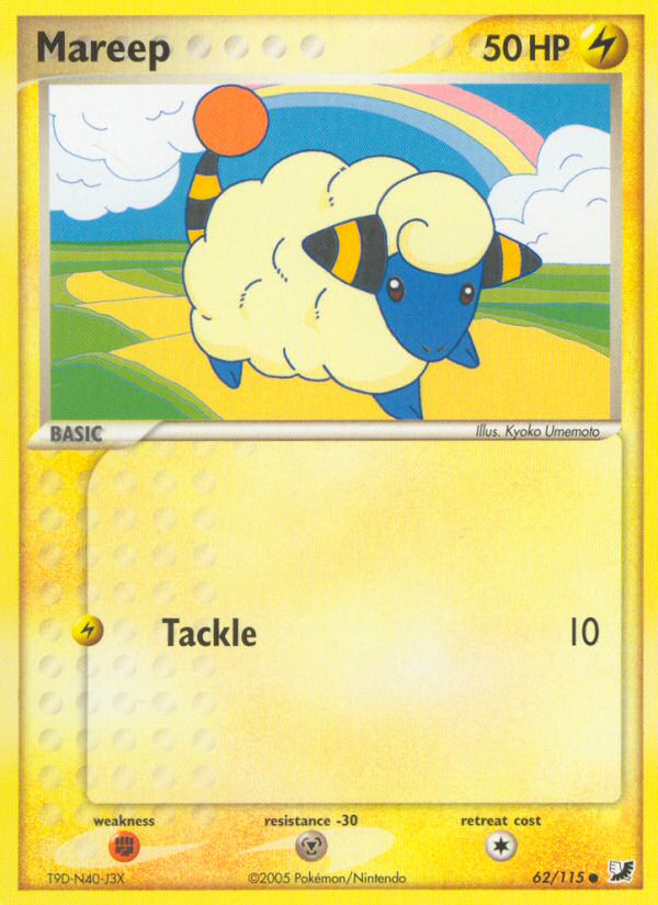 Mareep (62/115) [EX: Unseen Forces] | Deep Dive Games St. Marys