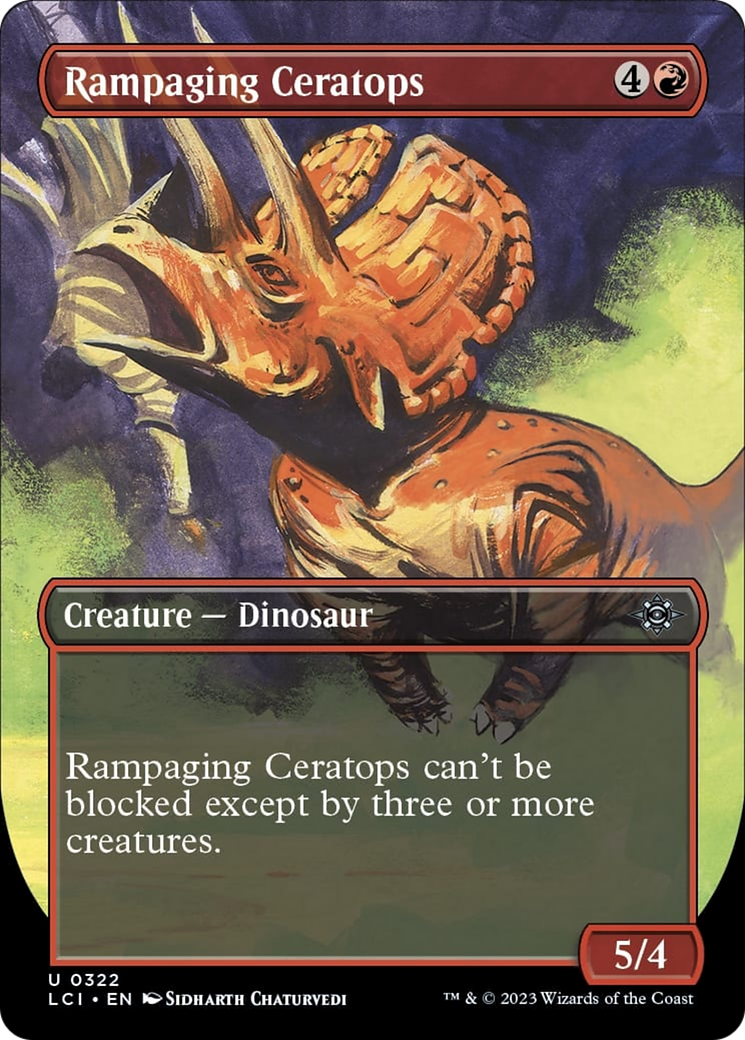 Rampaging Ceratops (Borderless) [The Lost Caverns of Ixalan] | Deep Dive Games St. Marys