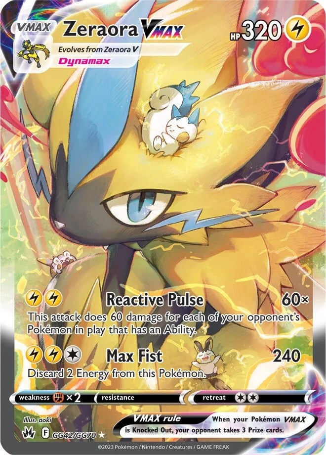 Zeraora VMAX (GG42/GG70) [Sword & Shield: Crown Zenith] | Deep Dive Games St. Marys