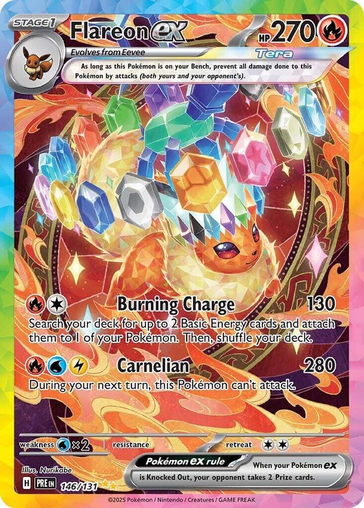 Flareon ex (146/131) [Scarlet & Violet: Prismatic Evolutions] | Deep Dive Games St. Marys