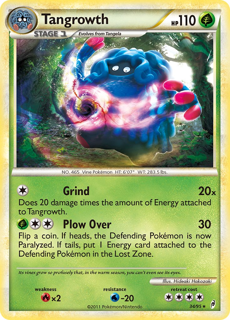 Tangrowth (34/95) (Theme Deck Exclusive) [HeartGold & SoulSilver: Call of Legends] | Deep Dive Games St. Marys