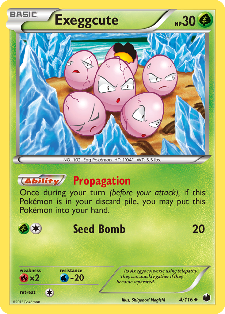 Exeggcute (4/116) [Black & White: Plasma Freeze] | Deep Dive Games St. Marys