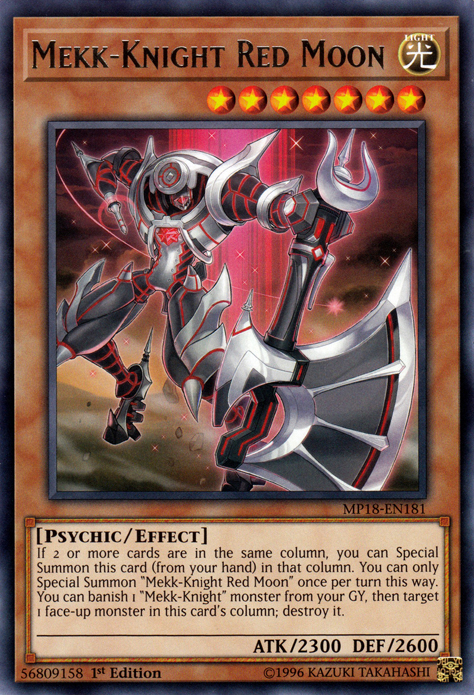 Mekk-Knight Red Moon [MP18-EN181] Rare | Deep Dive Games St. Marys