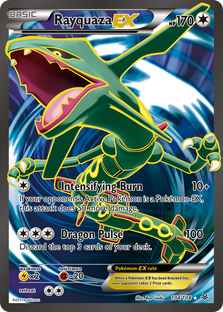 Rayquaza EX (104/108) [XY: Roaring Skies] | Deep Dive Games St. Marys