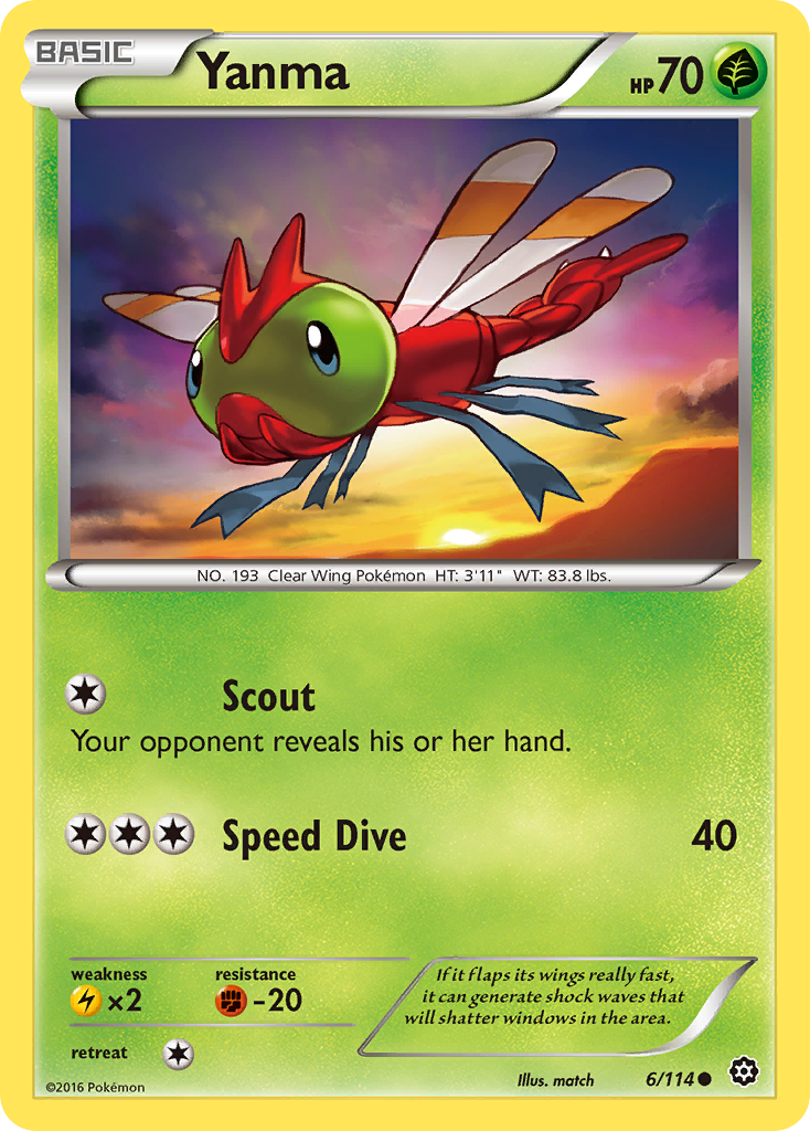 Yanma (6/114) [XY: Steam Siege] | Deep Dive Games St. Marys