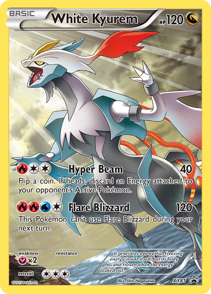 White Kyurem (XY81) (Full Art Promo) [XY: Black Star Promos] | Deep Dive Games St. Marys