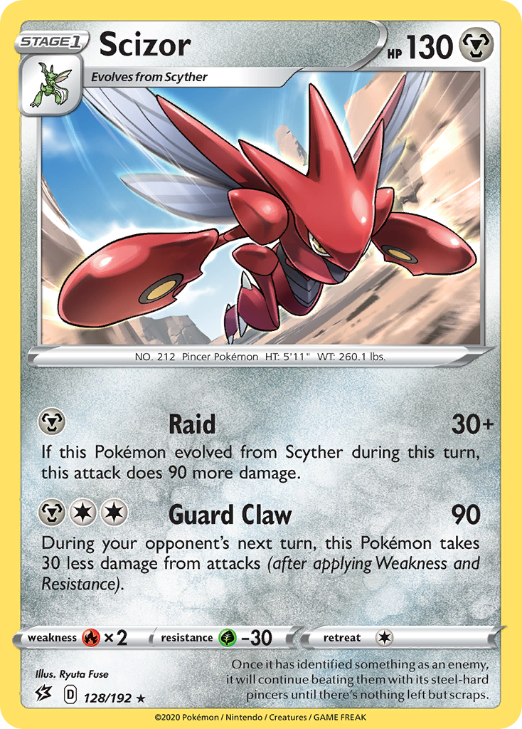 Scizor (128/192) [Sword & Shield: Rebel Clash] | Deep Dive Games St. Marys