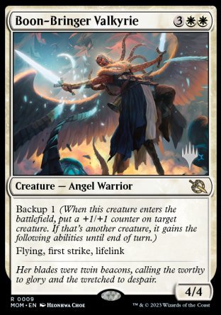 Boon-Bringer Valkyrie (Promo Pack) [March of the Machine Promos] | Deep Dive Games St. Marys