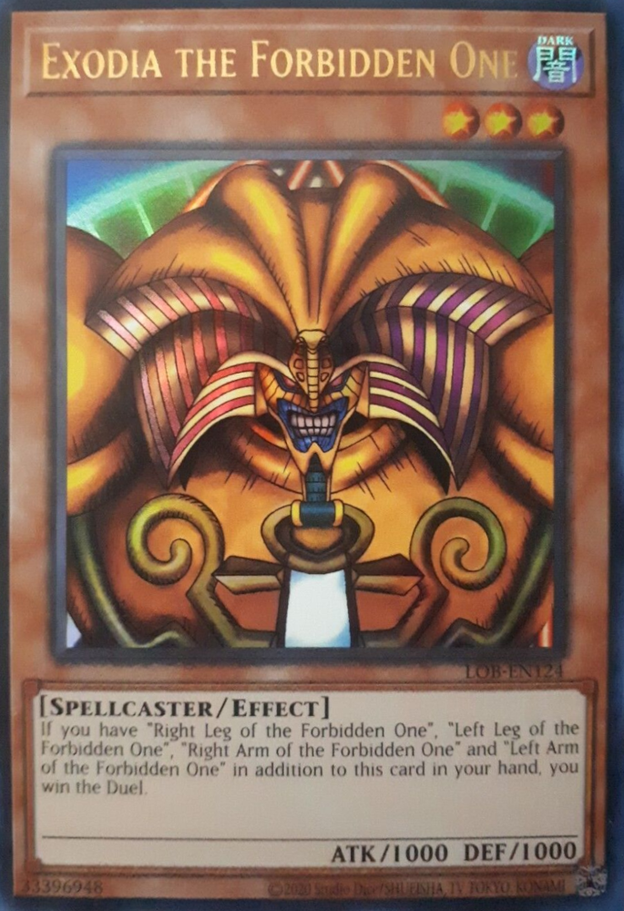 Exodia the Forbidden One (25th Anniversary) [LOB-EN124] Ultra Rare | Deep Dive Games St. Marys