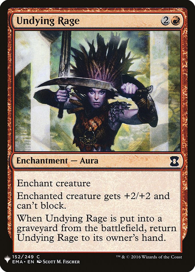 Undying Rage [Mystery Booster] | Deep Dive Games St. Marys