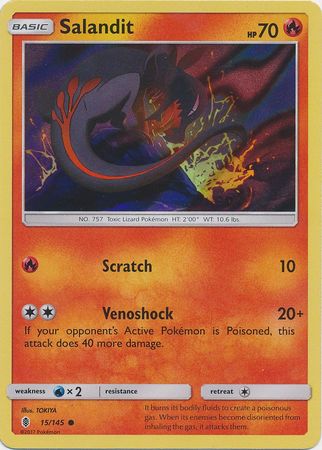 Salandit (15/145) (Collection Promo) [Sun & Moon: Guardians Rising] | Deep Dive Games St. Marys