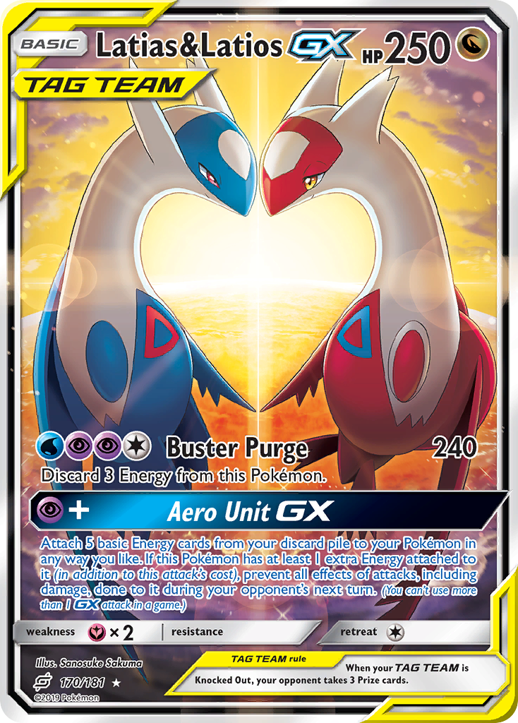 Latias & Latios GX (170/181) [Sun & Moon: Team Up] | Deep Dive Games St. Marys