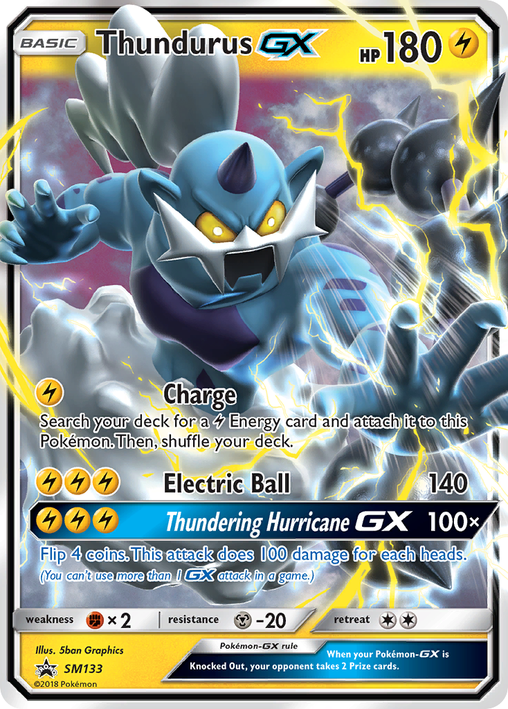 Thundurus GX (SM133) [Sun & Moon: Black Star Promos] | Deep Dive Games St. Marys