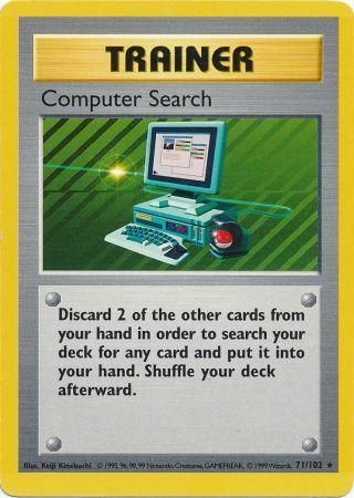 Computer Search (71/102) [Base Set Shadowless Unlimited] | Deep Dive Games St. Marys