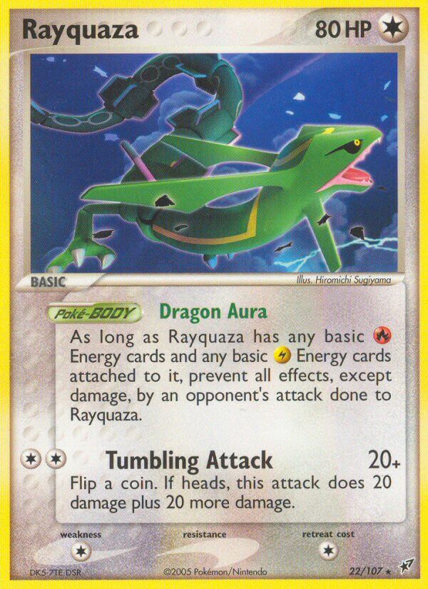 Rayquaza (22/107) (Theme Deck Exclusive) [EX: Deoxys] | Deep Dive Games St. Marys