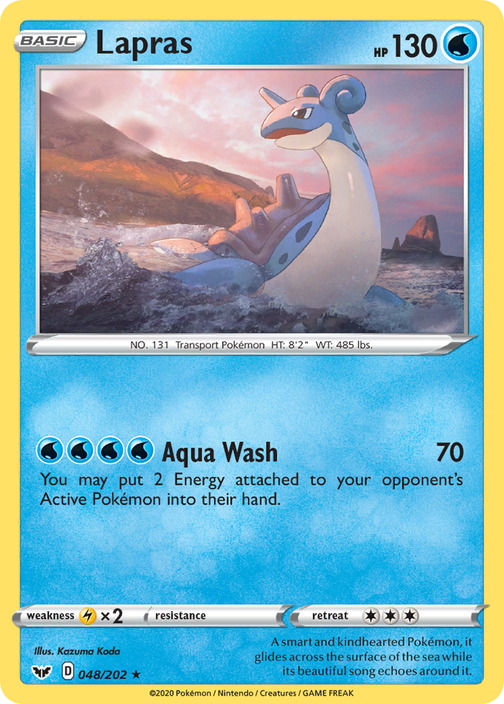 Lapras (048/202) [Sword & Shield: Base Set] | Deep Dive Games St. Marys