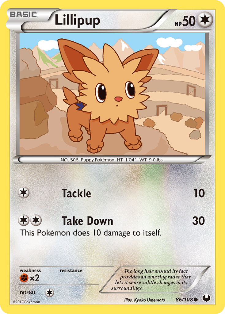 Lillipup (86/108) [Black & White: Dark Explorers] | Deep Dive Games St. Marys