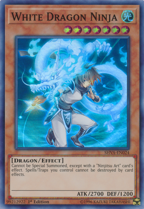 White Dragon Ninja [SHVA-EN024] Super Rare | Deep Dive Games St. Marys