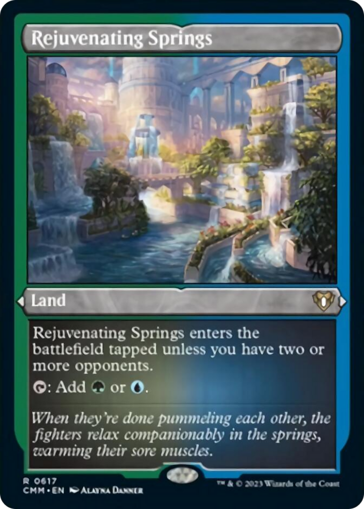 Rejuvenating Springs (Foil Etched) [Commander Masters] | Deep Dive Games St. Marys