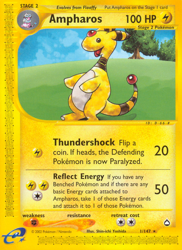 Ampharos (1/147) [Aquapolis] | Deep Dive Games St. Marys