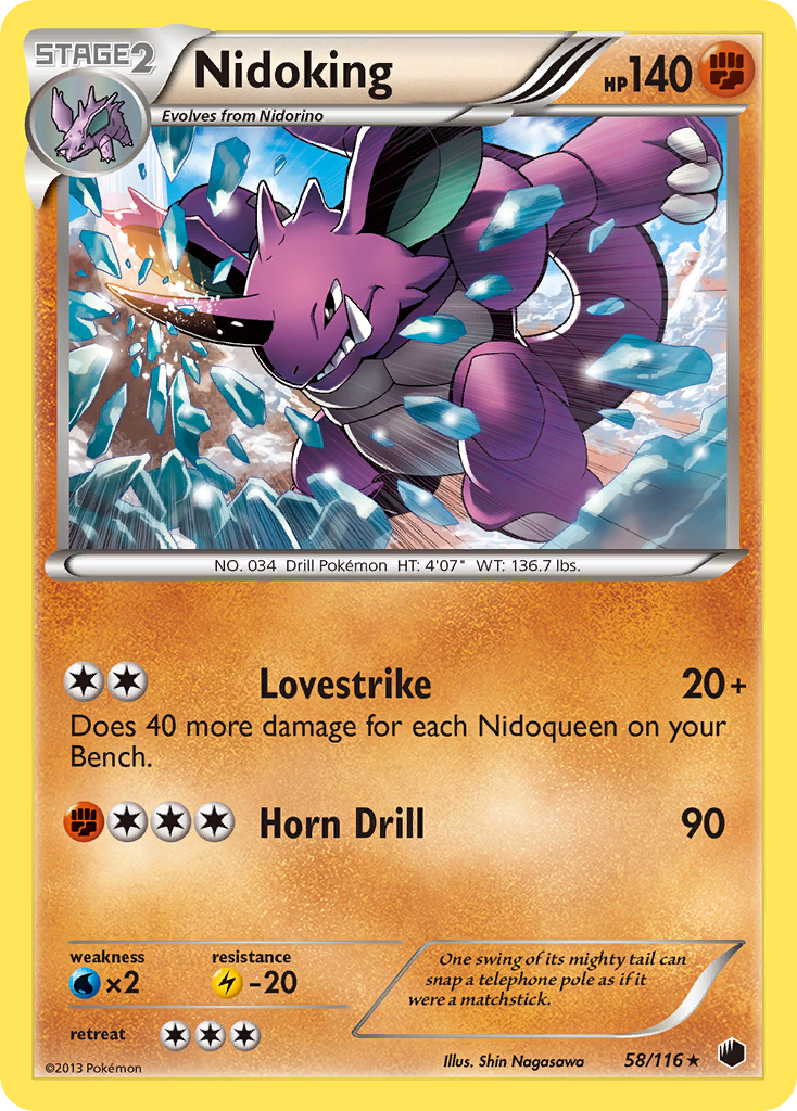 Nidoking (58/116) [Black & White: Plasma Freeze] | Deep Dive Games St. Marys