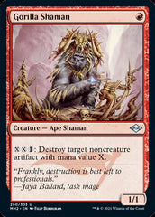 Gorilla Shaman (Foil Etched) [Modern Horizons 2] | Deep Dive Games St. Marys