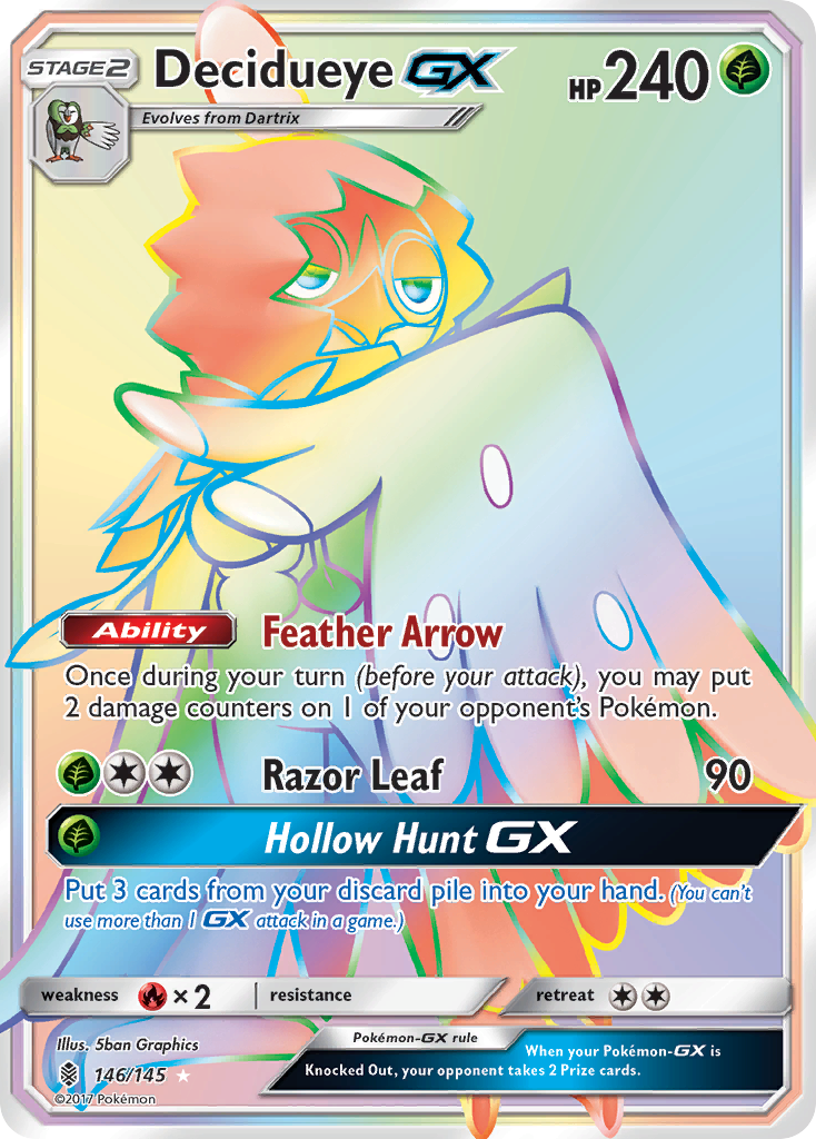 Decidueye GX (146/145) [Sun & Moon: Guardians Rising] | Deep Dive Games St. Marys