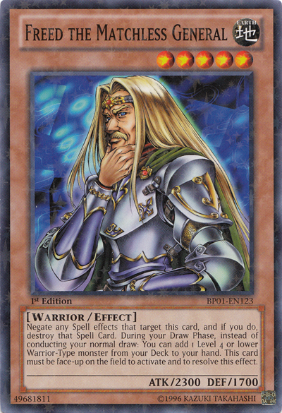 Freed the Matchless General [BP01-EN123] Starfoil Rare | Deep Dive Games St. Marys