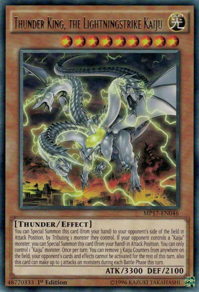 Thunder King, the Lightningstrike Kaiju [MP17-EN046] Rare | Deep Dive Games St. Marys