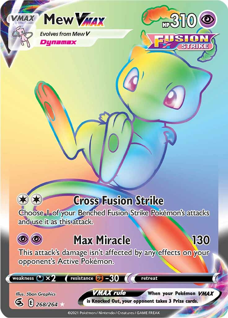 Mew VMAX (268/264) [Sword & Shield: Fusion Strike] | Deep Dive Games St. Marys