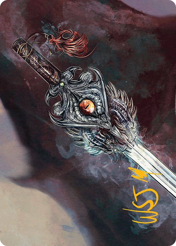 Dragonfire Blade Art Card (40/54) [Tarkir: Dragonstorm Art Series] | Deep Dive Games St. Marys
