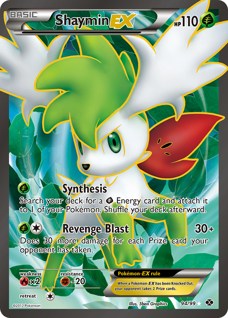 Shaymin EX (94/99) [Black & White: Next Destinies] | Deep Dive Games St. Marys