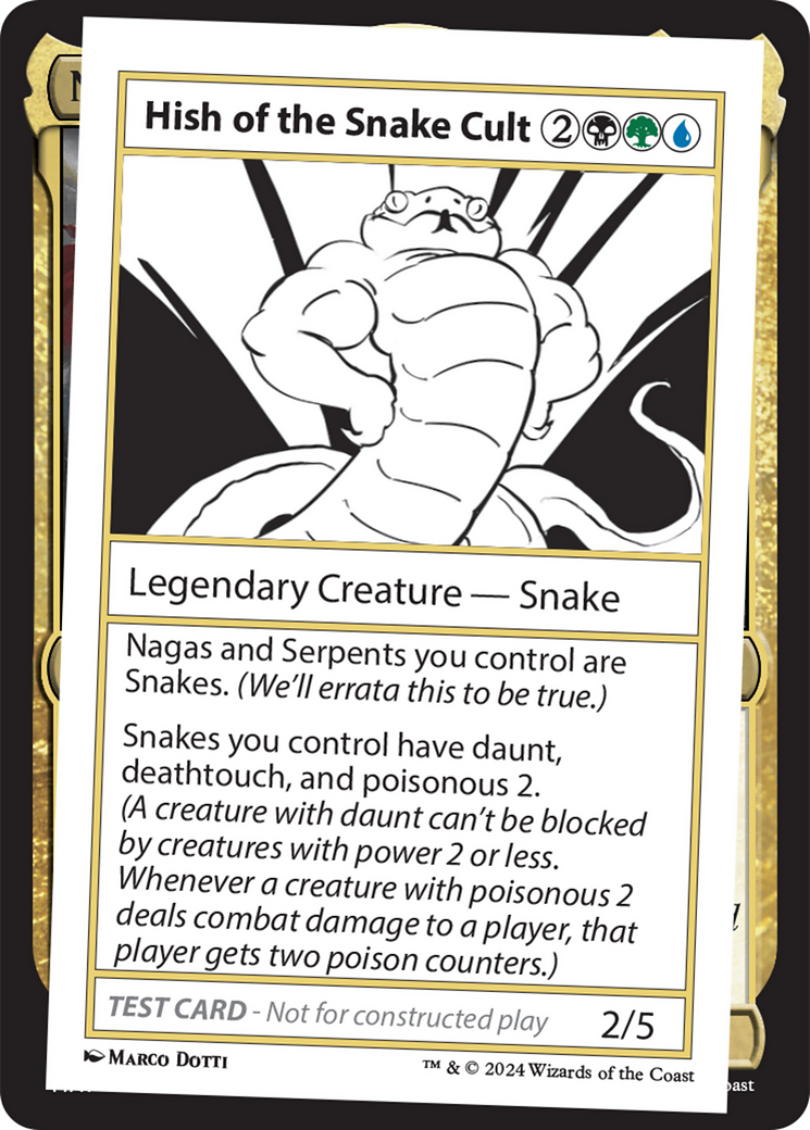 Hish of the Snake Cult [Mystery Booster 2 Playtest Cards] | Deep Dive Games St. Marys