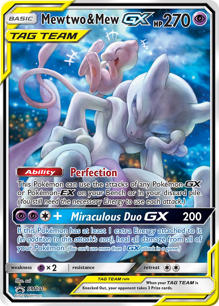 Mewtwo & Mew GX (SM191) [Sun & Moon: Black Star Promos] | Deep Dive Games St. Marys