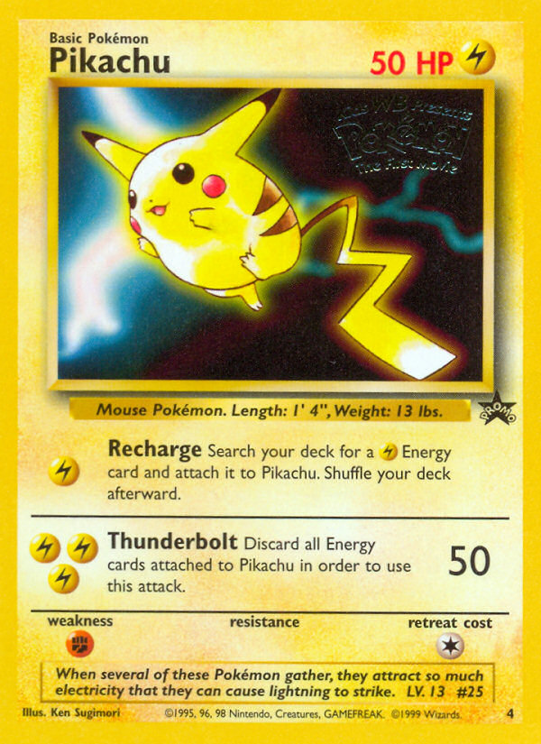 Pikachu (4) [Wizards of the Coast: Black Star Promos] | Deep Dive Games St. Marys